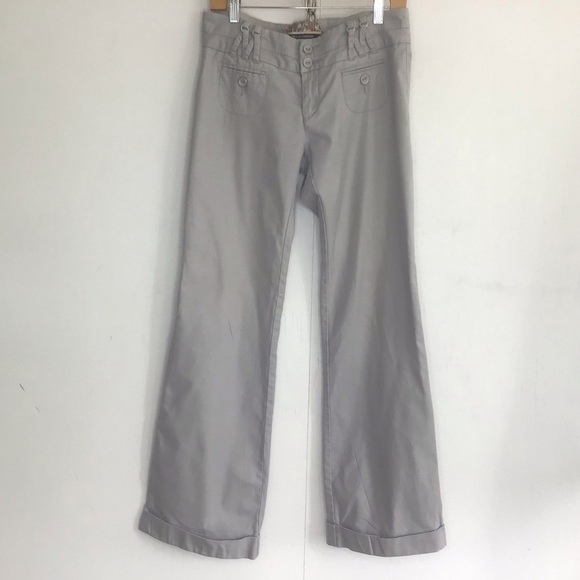 Anthropologie Pants - Anthropologie Daughters Of The Liberation Flare Wide Leg cuffed gray Pants Sz 6